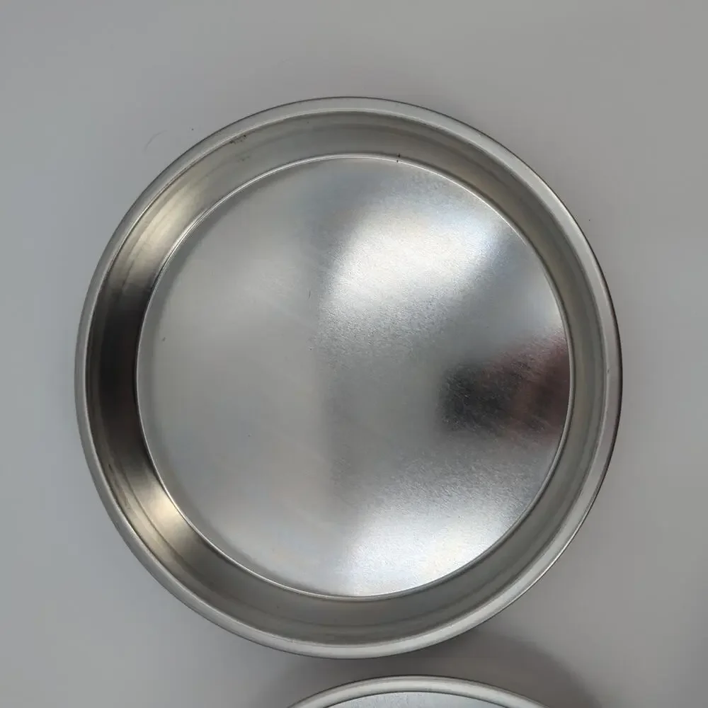 Vintage Chicago Metallic Checkerboard Cake Pan Set 9